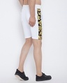 Shop White Venetian Scuba Shorts-Full