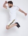 Shop White Venetian Scuba Shorts