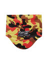 Shop Yellow Camo Face Cover-Front