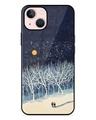 Shop Full Moon Snowshoe Premium Glass Case for Apple Iphone 13 Mini (Shock Proof, Scratch Resistant)-Front