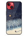 Shop Full Moon Snowshoe Tour Premium Printed Glass Cover for Apple iPhone 14-Front