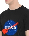 Shop Men's Black Dosa Graphic Printed T-shirt-Full