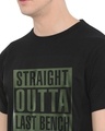 Shop Men's Black Straight Outta Last Typographic T Shirt