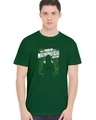 Shop Men's Green Professor's Philosophy Typographic T Shirt-Front