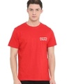 Shop Men's Red Don Minimal Logo Typographic T-shirt-Front