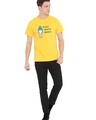 Shop Men's Yellow 40-60 Memes Graphic Printed T-shirt-Design
