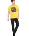 Shop Men's Yellow Straight Outta Madras Typographic T Shirt-Full