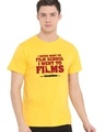Shop Men's Yellow Tarantino Printed T Shirt-Front