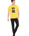 Shop Men's Yellow You Got Typographic T Shirt-Full