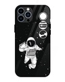 Shop Fun Astronaut Premium Glass Cover for Apple iPhone 13 Pro-Front