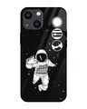 Shop Fun Astronaut Premium Glass Cover for Apple iPhone 14 Plus-Front