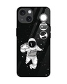 Shop Fun Astronaut Premium Glass Cover for Apple iPhone 15-Front