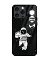 Shop Fun Astronaut Premium Glass Cover for Apple iPhone 15 Pro Max-Front