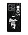 Shop Fun Astronaut Premium Glass Cover for Realme C53-Front