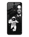 Shop Fun Astronaut Premium Glass Cover for Redmi Note 9 Pro Max-Front