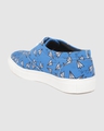 Shop Unisex Blue New Skool Telegram Print Sneakers-Design