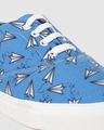 Shop Unisex Blue New Skool Telegram Print Sneakers