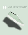 Shop Unisex Green New Skool Sneakers-Front