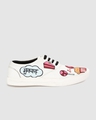 Shop Unisex White Bhukkad Print Sneakers-Full