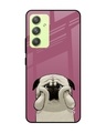 Shop Funny Pug Face Premium Glass Case for Samsung Galaxy A54 5G (Shock Proof, Scratch Resistant)-Front