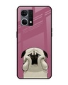 Shop Funny Pug Face Printed Premium Glass Case for Oppo F21s Pro (Shock Proof,Scratch Resistant)-Front