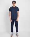 Shop Galaxy Blue Half Sleeve T-Shirt-Full