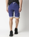 Shop Galaxy Blue Men's Varsity Shorts-Front