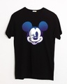 Shop Galaxy Mickey Half Sleeve T-Shirt (DL)-Front