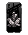 Shop Gambling Problem Printed Premium Glass Cover For iPhone XS (Impact Resistant, Matte Finish)-Front