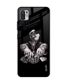 Shop Gambling Problem Printed Premium Glass Cover For Redmi Note 10T 5G (Impact Resistant, Matte Finish)-Front
