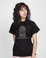 Shop Game Of Rasoda Boyfriend T-Shirt Black-Front