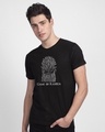 Shop Game Of Rasoda Half Sleeve T-Shirt Black-Front