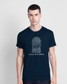 Shop Game Of Rasoda Half Sleeve T-Shirt Navy Blue-Front