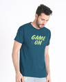 Shop Game On Neon Half Sleeve T-Shirt-Design