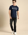 Shop Men's Blue Game Over Minimal Typography T-shirt-Full