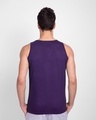 Shop Gamers Never Quit Round Neck Vest Parachute Purple -Design