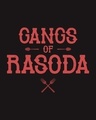 Shop Gangs Of Rasoda Boyfriend T-Shirt Black-Full