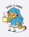 Shop Garfield Allergic To Mondays Full Sleeve T-Shirt (GL)