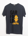 Shop Garfield Stacked Name Half Sleeve T-Shirt (GL)-Front