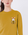 Shop Geek Bunny Pocket Light Sweatshirt-Front