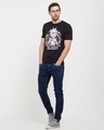 Shop Geniuses Don't Need Sleep Official Rick And Morty Cotton Half Sleeves T-Shirt-Full