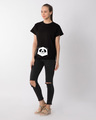 Shop Geometric Panda Boyfriend T-Shirt-Full