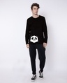 Shop Geometric Panda Full Sleeve T-Shirt-Design