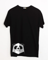 Shop Geometric Panda Half Sleeve T-Shirt-Front