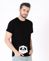 Shop Geometric Panda Half Sleeve T-Shirt-Design