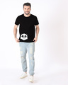 Shop Geometric Panda Half Sleeve T-Shirt