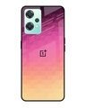 Shop Geometric Pink Diamond Premium Glass Case for OnePlus Nord CE 2 Lite 5G (Scratch Resistant)-Front