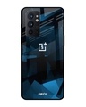 Shop Geometric Printed Premium Glass Cover For OnePlus 9RT (Shock Proof, Impact Resistant)-Front