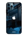 Shop Geometric Printed Silicon Glass Cover For iPhone 12 Pro (Light Weight, Impact Resistant)-Front