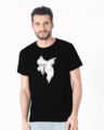 Shop Ghost Dab Glow In Dark Half Sleeve T-Shirt -Front